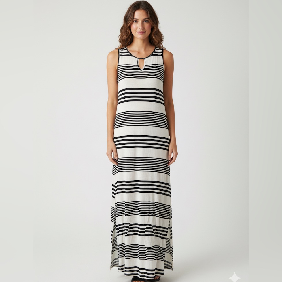 Espresso Monochrome Striped Top